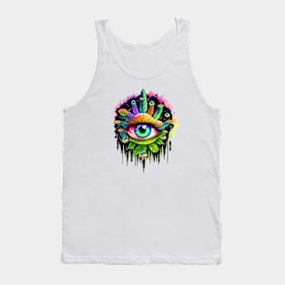 Psychedlic Marijuana Eye Tank Top